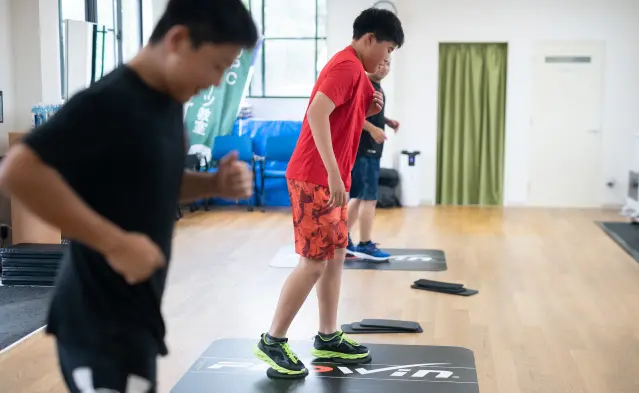 体幹トレーニングの様子